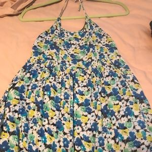 Halter Floral Babydoll Dress
